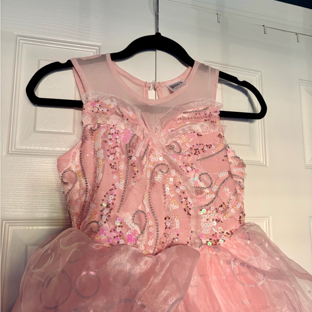 Girls Deluxe Wicked Glinda Dress Up Costume with Crown - medium (8-10) - Picture 2 of 6
